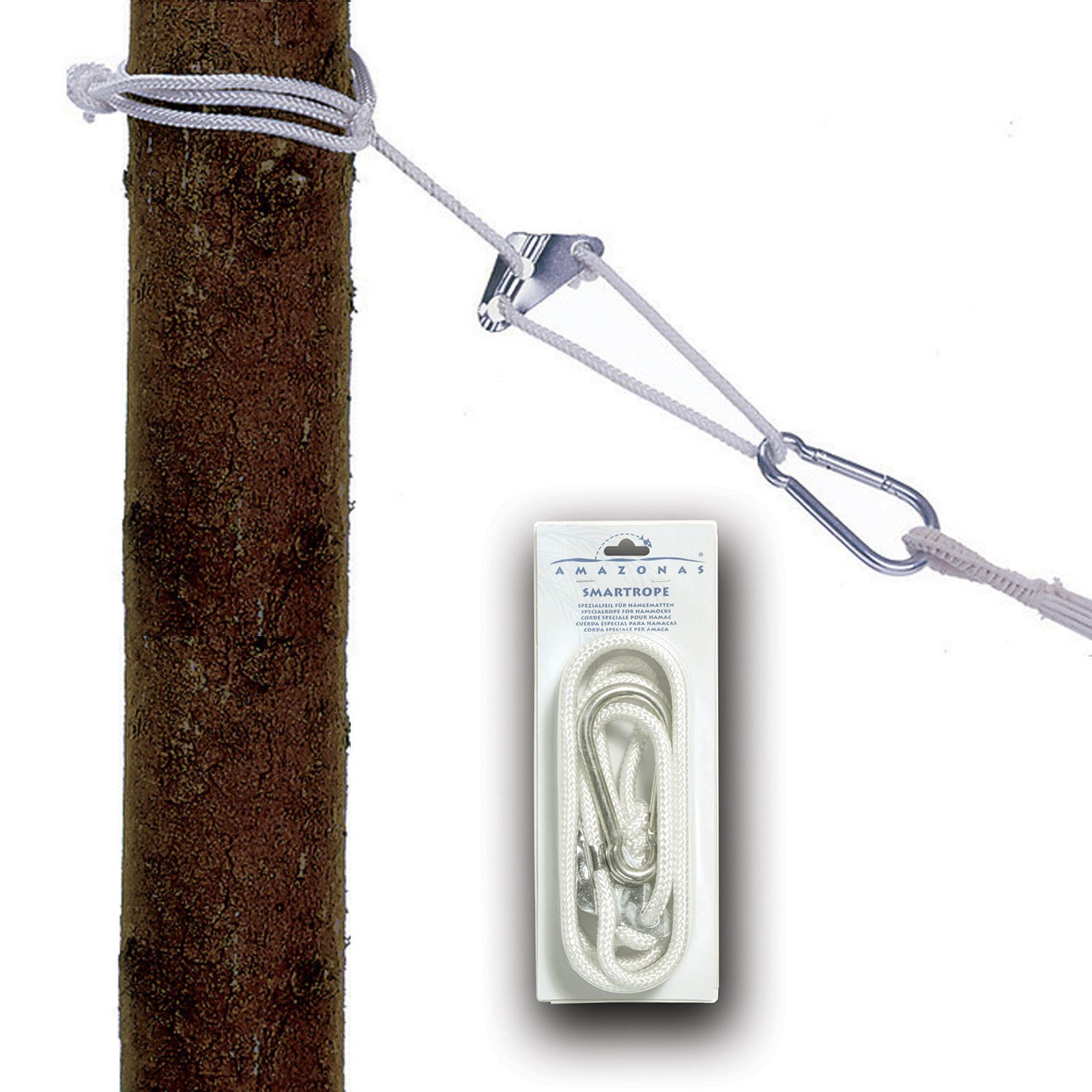 AMAZONAS Smartrope H&auml;ngematten Befestigung Seil Set H&auml;ngesessel Baum Befestigung - Bild 1