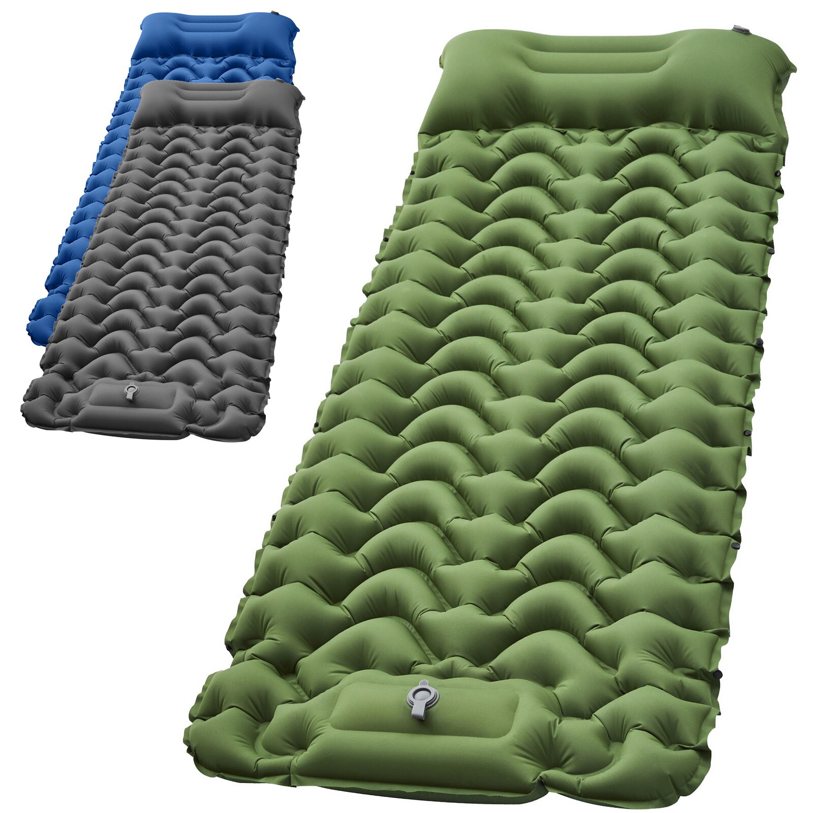 KINGCAMP Trekking Isomatte Wildwood Camping Luftbett Thermo Matte Leicht 0,9 kg Farbe: Royal Blue | 06936876844551