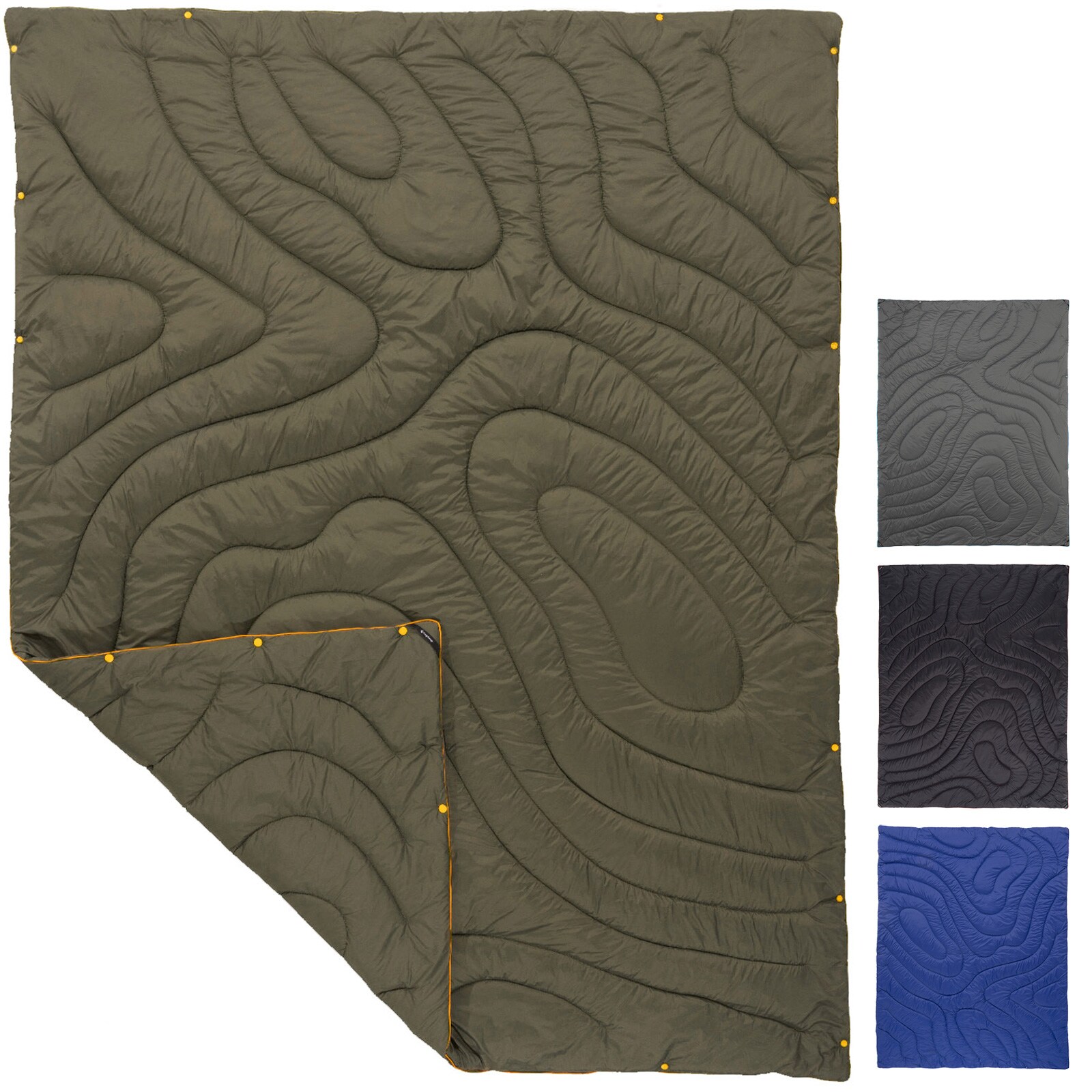 KINGCAMP Camping Decke Contour Picknick Strand Matte Park Decke Leicht Reise Farbe: Slate Grey | 06936876844841