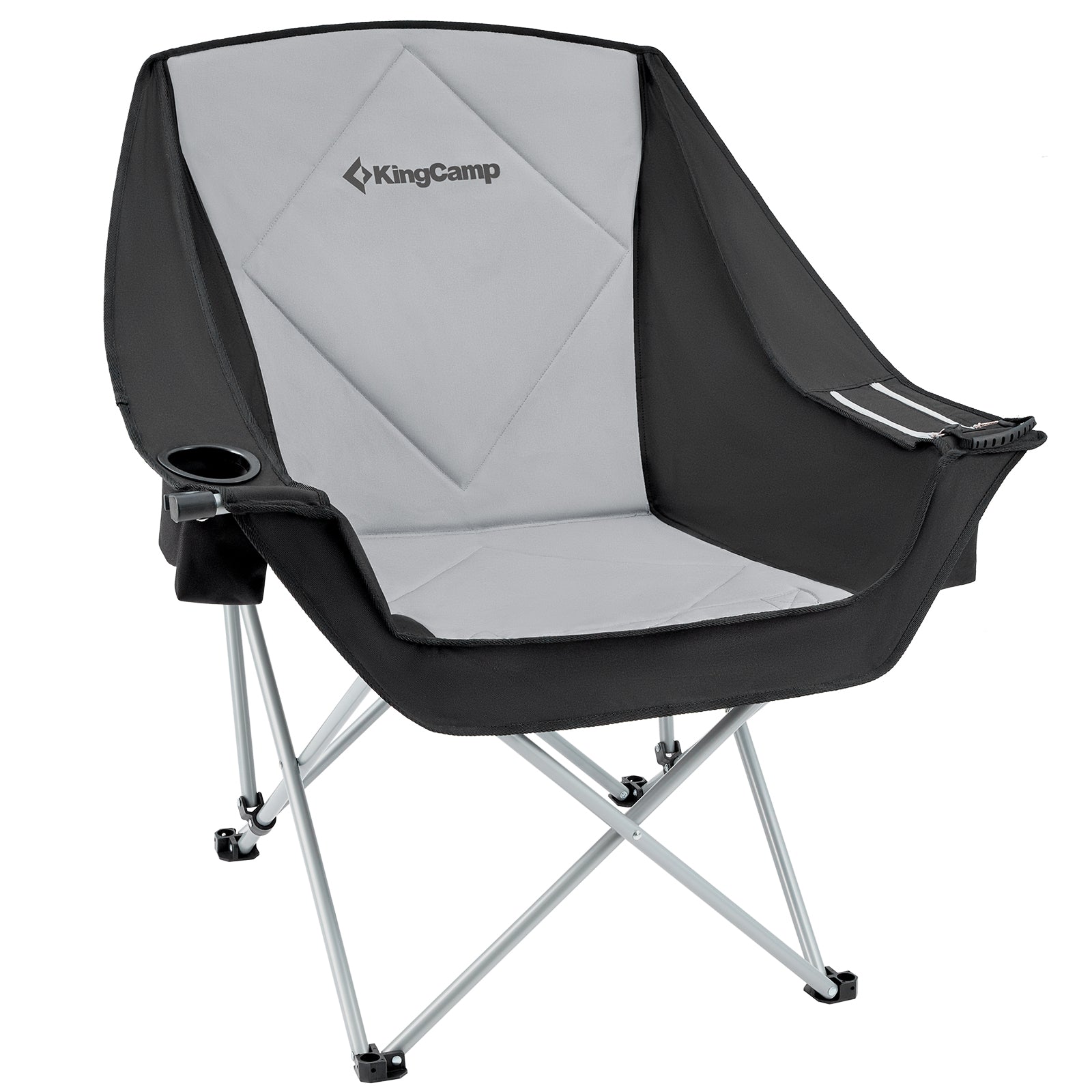 KINGCAMP Campingstuhl Faltstuhl Relax Chair Sessel Klappstuhl K&uuml;hltasche 136 kg - Bild 1