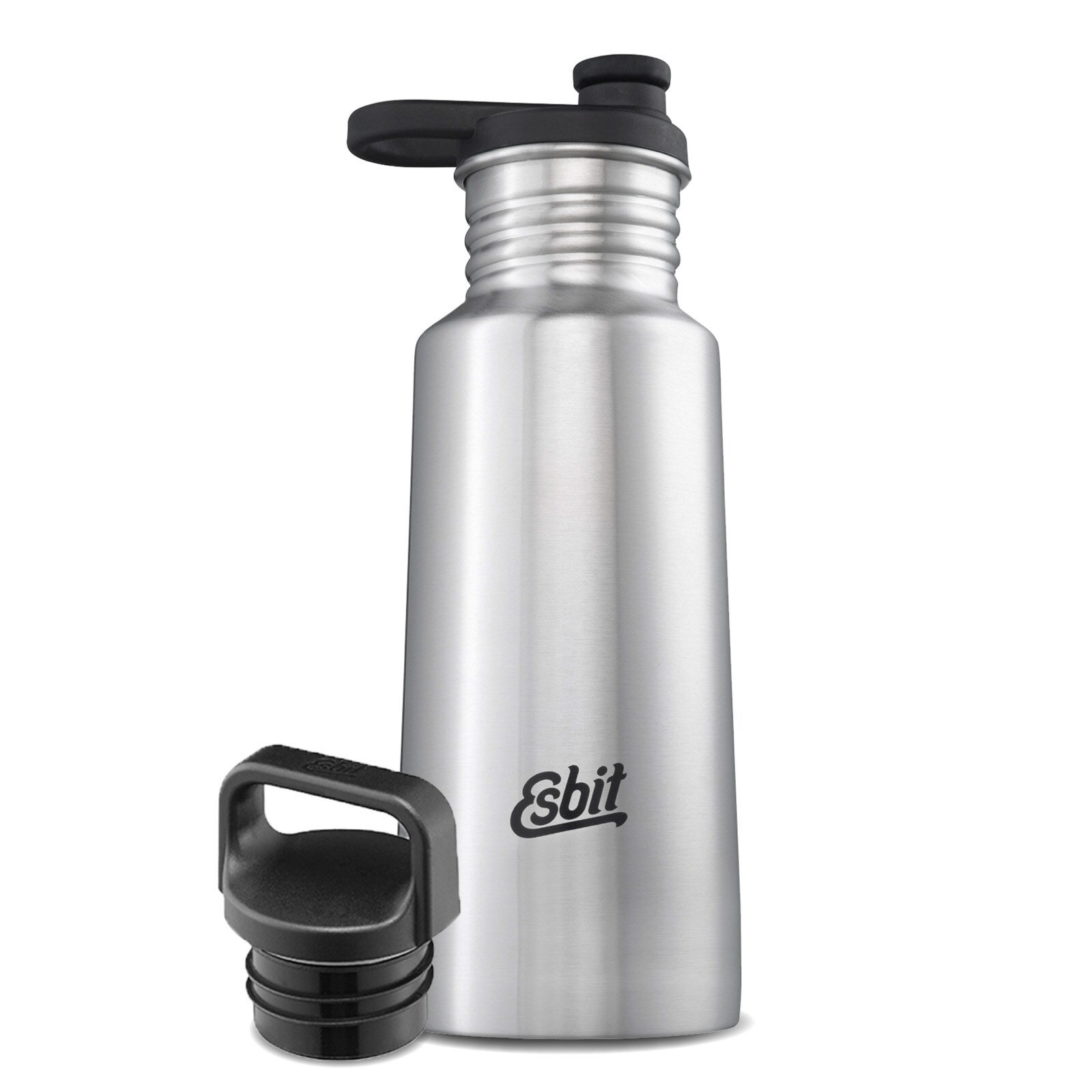 Esbit Trinkflasche „Majoris“ Aus Edelstahl – 0,68 L, Grau, Mit Loop-Verschluss & Auslaufsicher