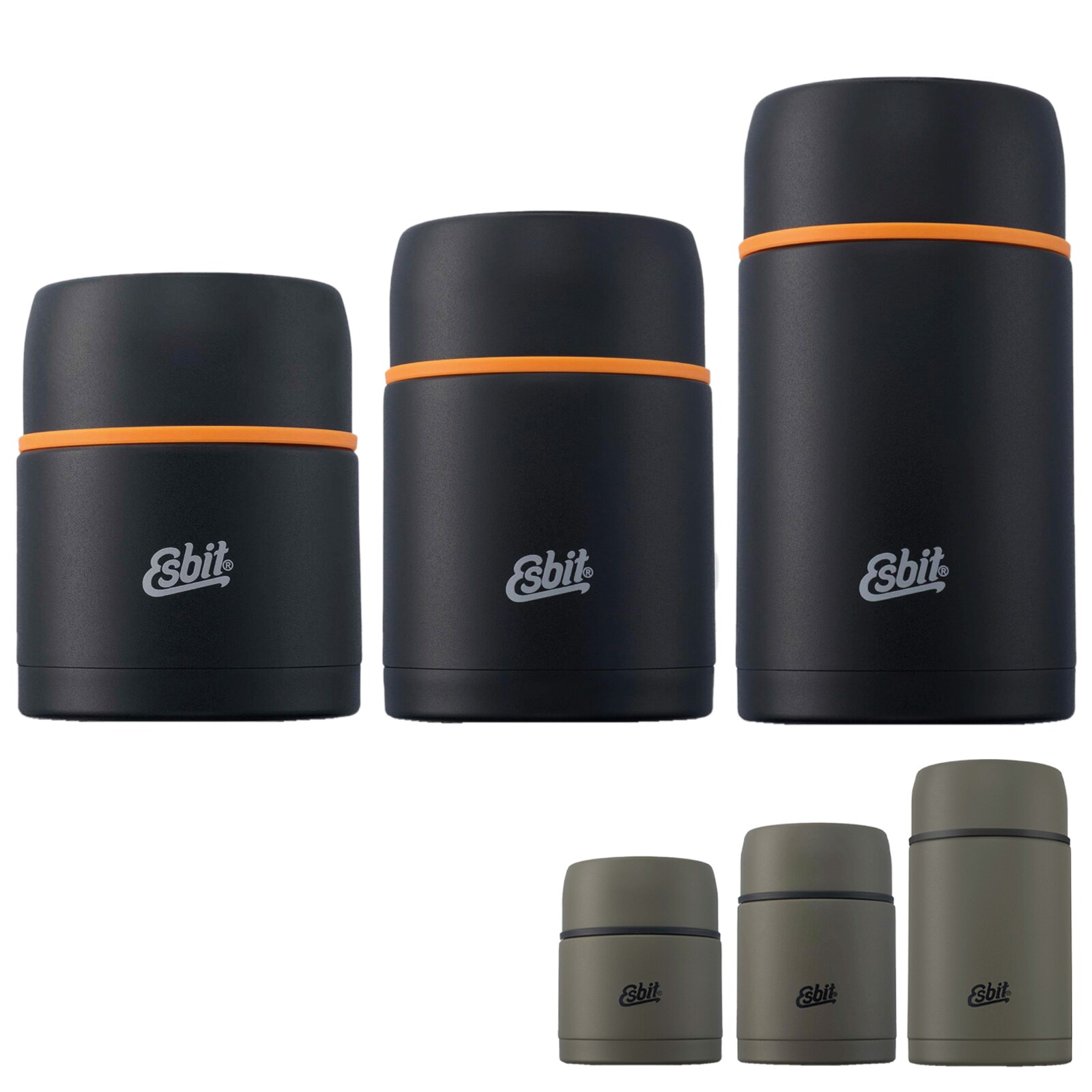 ESBIT Thermobeh&auml;lter Classic Isolierbeh&auml;lter Speise Gef&auml;&szlig; Essen Beh&auml;lter Thermo Farbe: schwarz, Gr&ouml;&szlig;e: 0,5 L - Bild 1