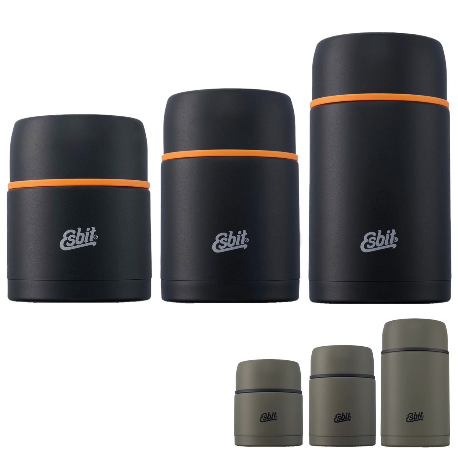 ESBIT Thermobeh&auml;lter Classic Isolierbeh&auml;lter Speise Gef&auml;&szlig; Essen Beh&auml;lter Thermo Farbe: Olivgr&uuml;n, Gr&ouml;&szlig;e: 0,5 L - Bild 1