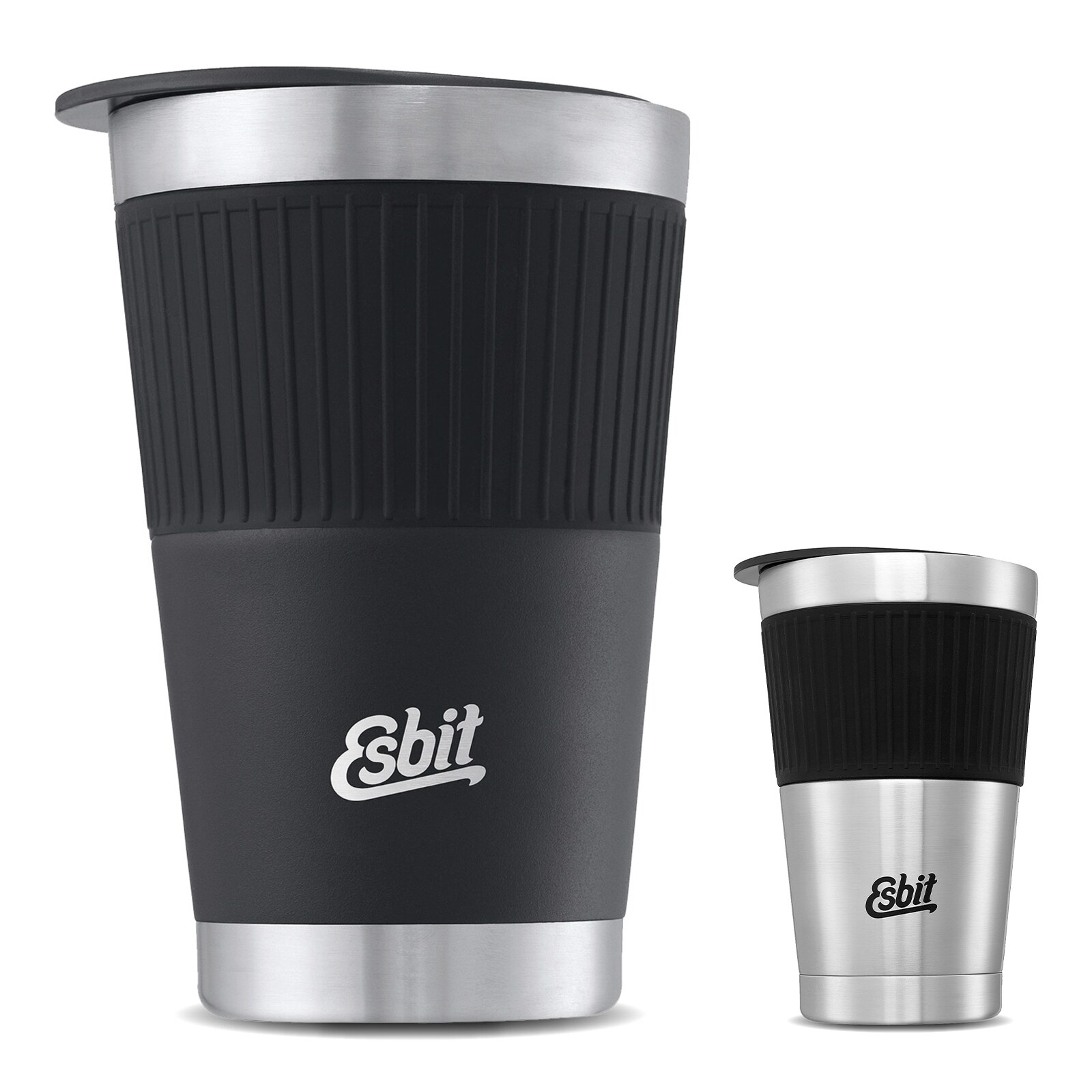 ESBIT Thermobecher Isolierbecher Sculptor Kaffee Auto Becher Kaffeetasse 550 ml Farbe: schwarz - Bild 1