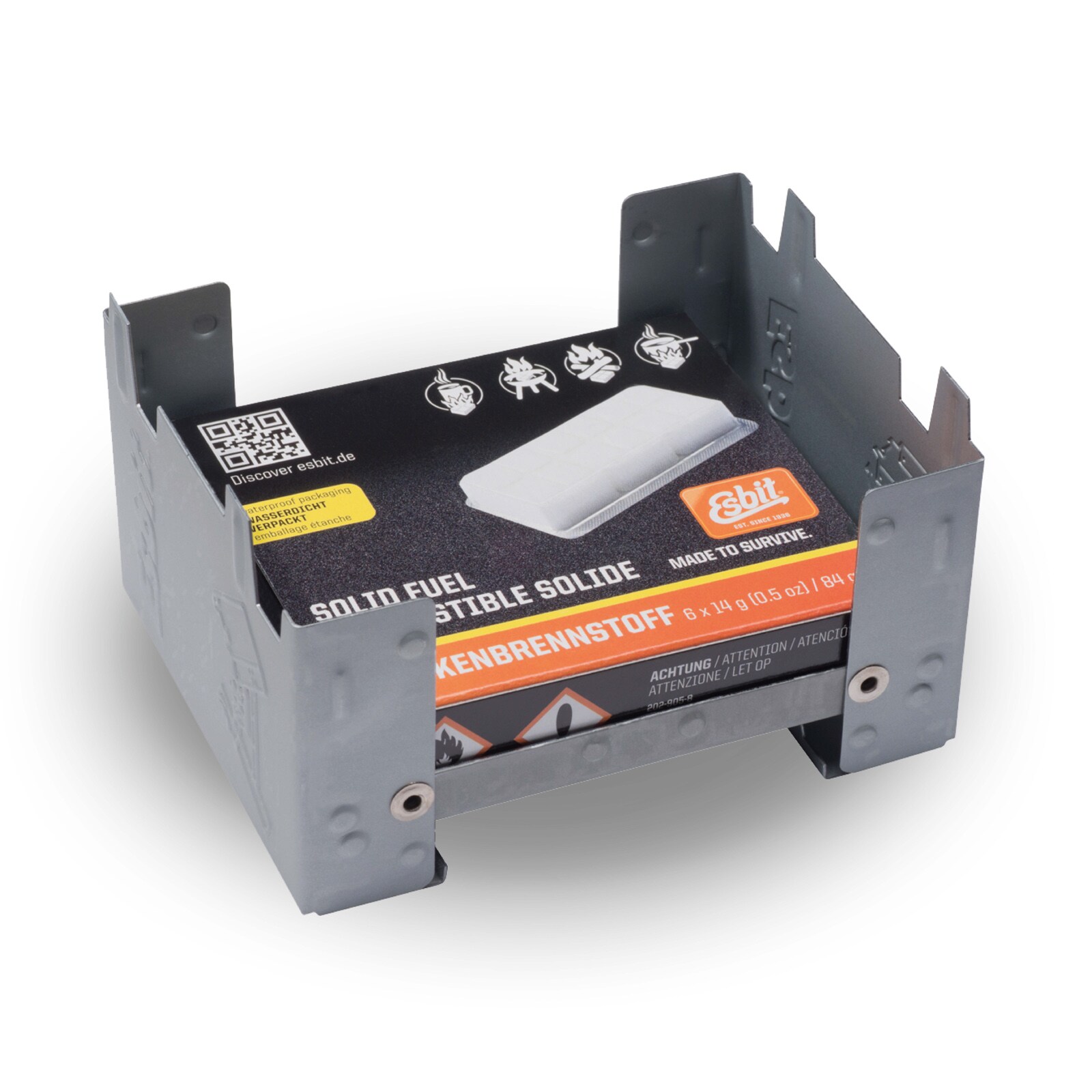 ESBIT Trockenbrennstoff Taschenkocher Outdoor Camping Kocher Klein Leicht 6x14g - Bild 1