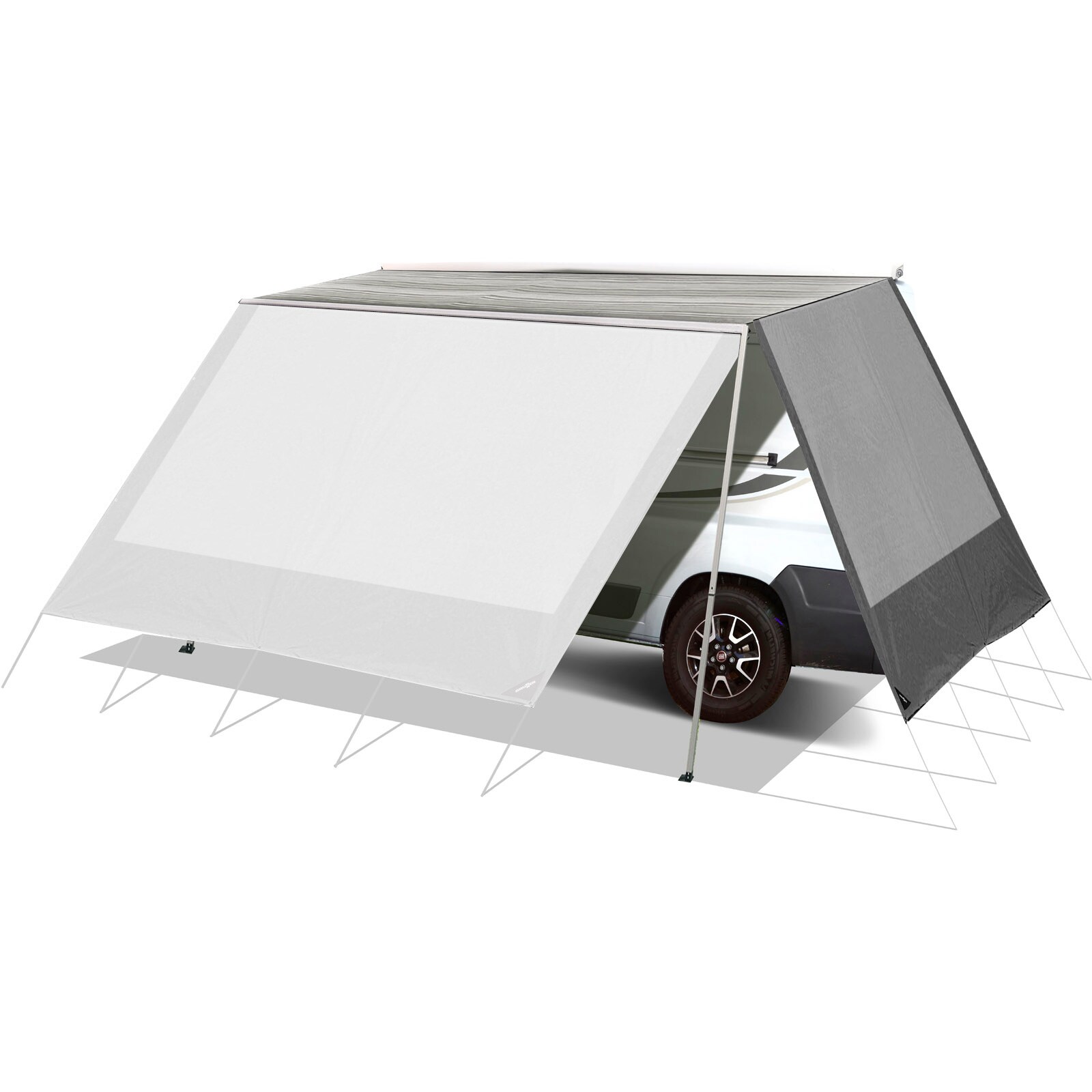 BRUNNER Sonnensegel Seitenwand Markise Belveder Camping Bus Sonnendach Wohnwagen - Bild 1