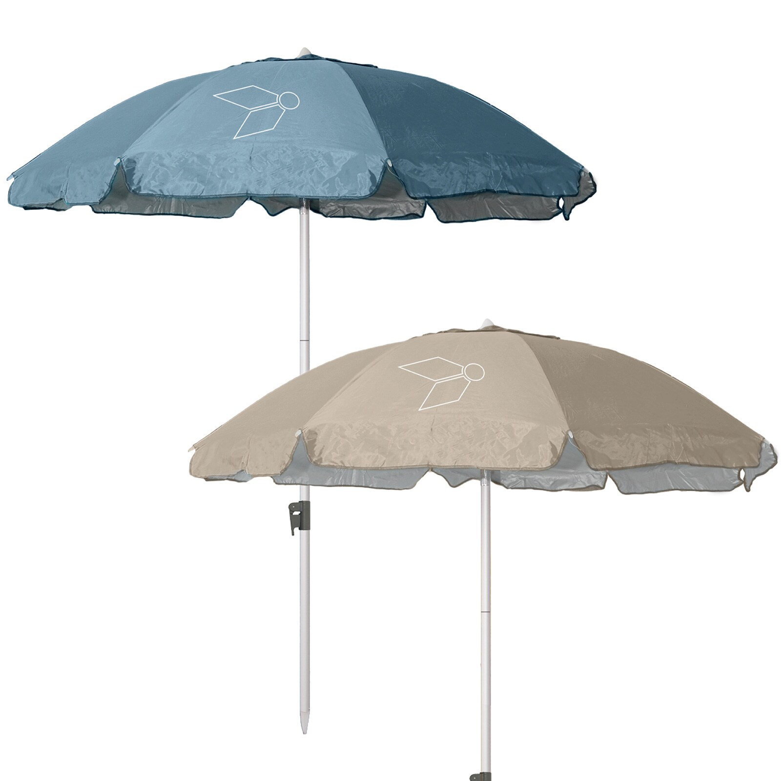 BRUNNER Strandschirm Parsol Ride2Sea Sonnenschirm UV Schutz 50+ Camping &Oslash;1,8 m Farbe: blau - Bild 1