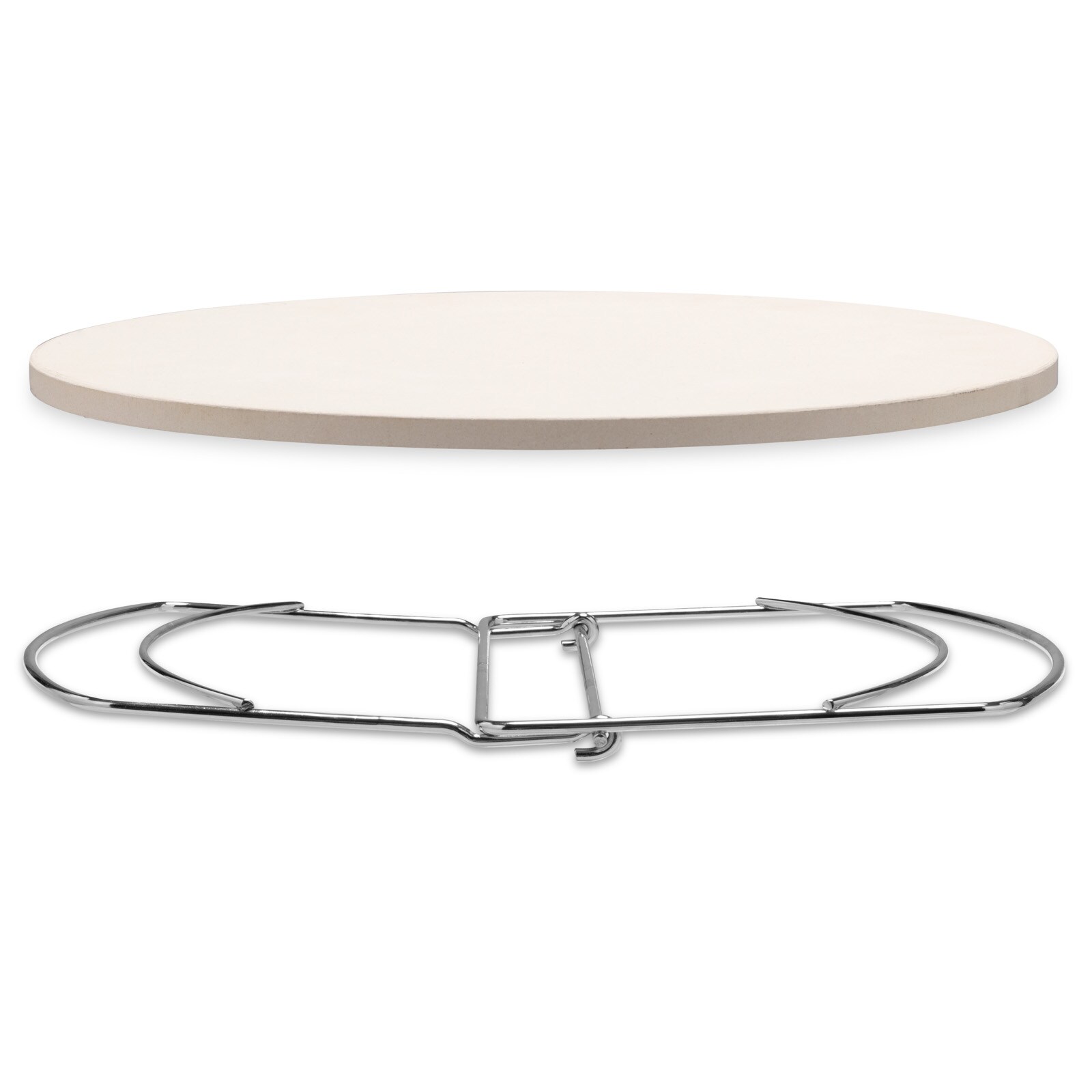 BRUNNER Pizzastein Backplatte Rund Camping Outdoor Grill Zubehör Ofen Brot 34 cm | 08022068088433