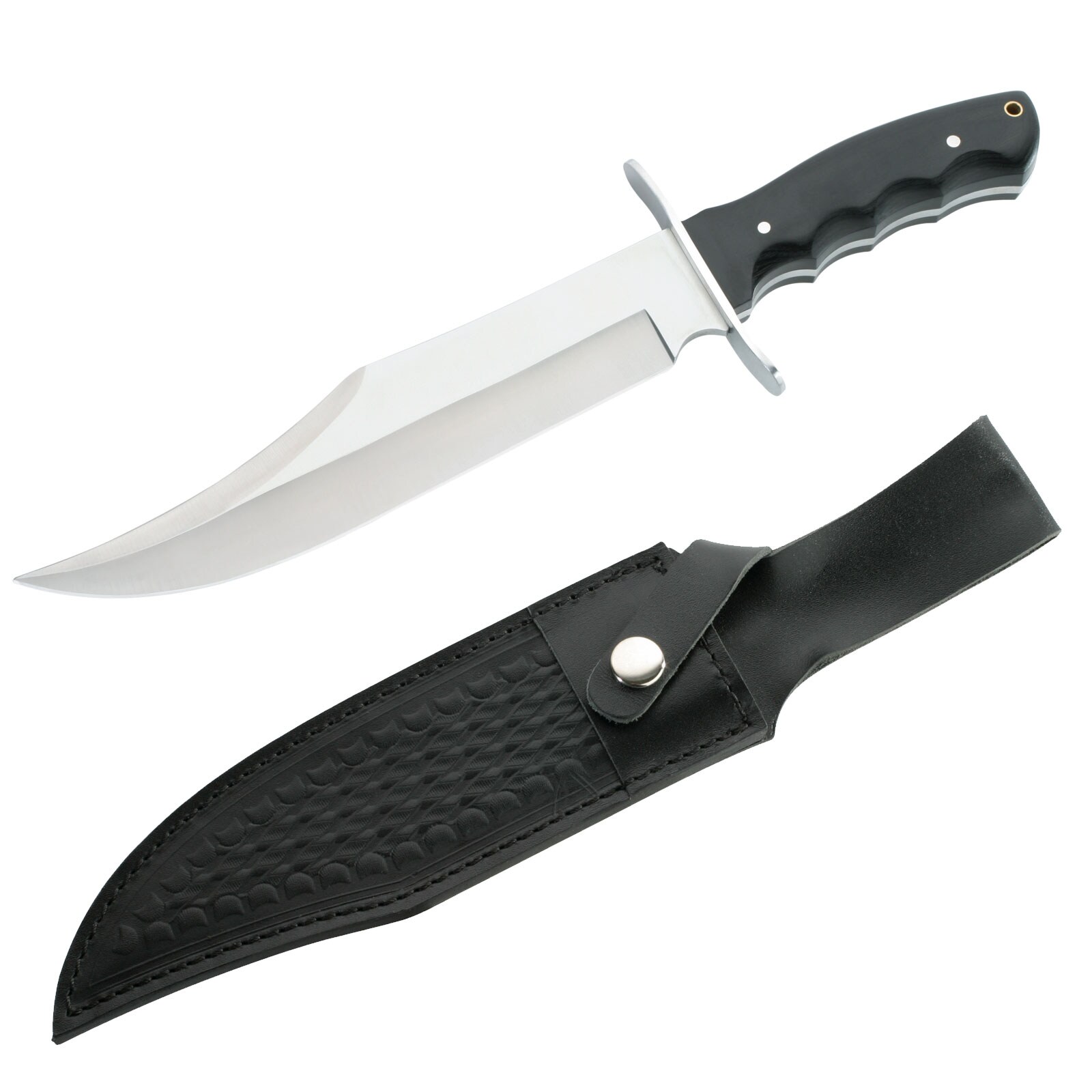 HERBERTZ Bowiemesser Einhand Arbeitsmesser Fahrten Messer Jagd G&uuml;rtelmesser Holz - Bild 1