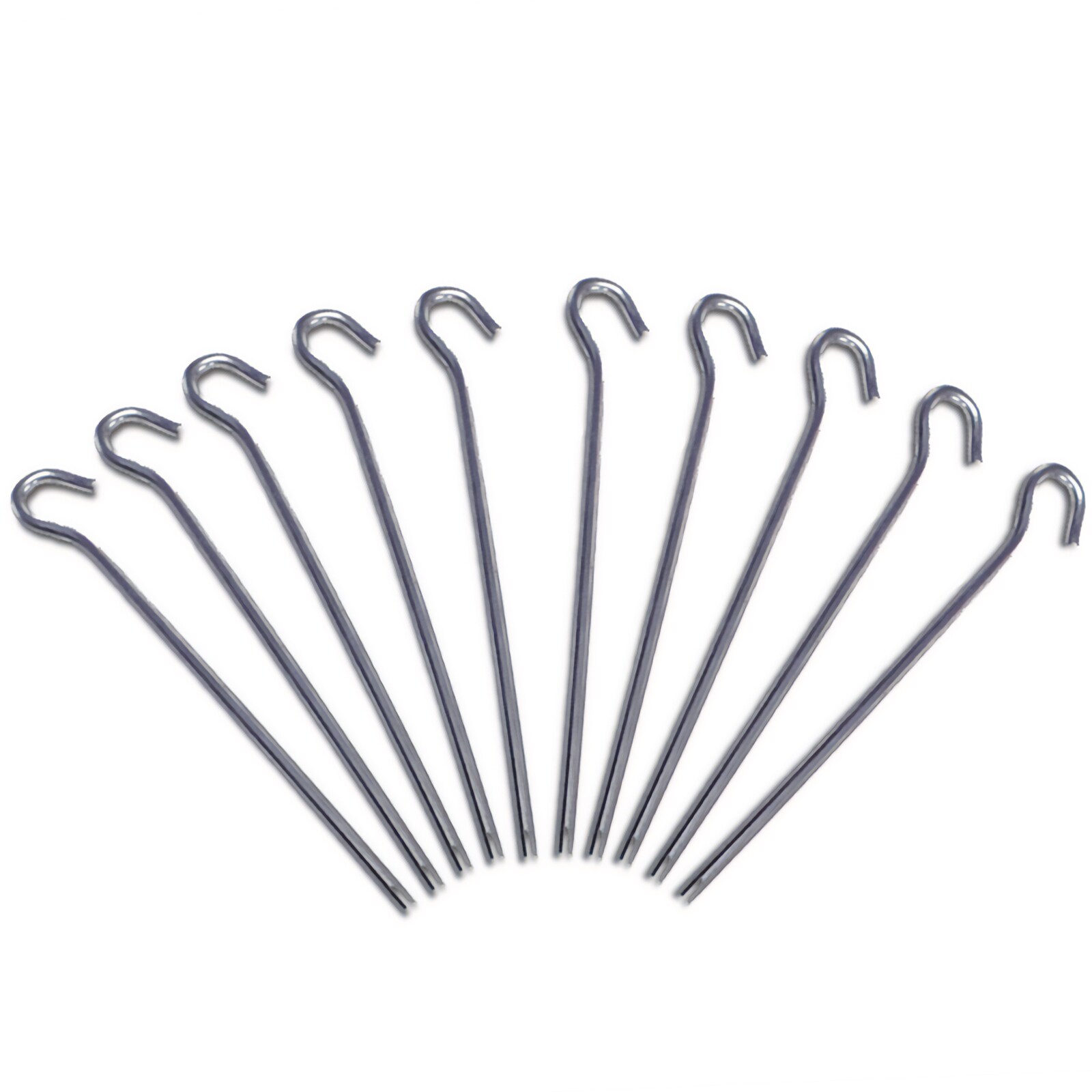 10 x Alu Heringe 18 cm Felsnagel - Zelt Hering Erdnagel 5 mm N&auml;gel 10 g leicht - Bild 1