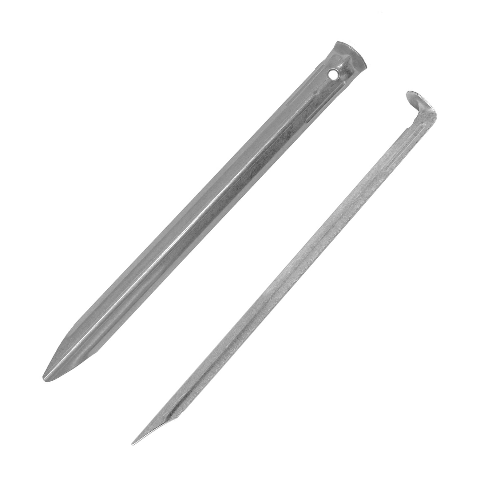 10 x Hering 23 cm Zeltnagel - Zelt Hering Erdnagel Gras & Sand - halbrund Stahl - Bild 1