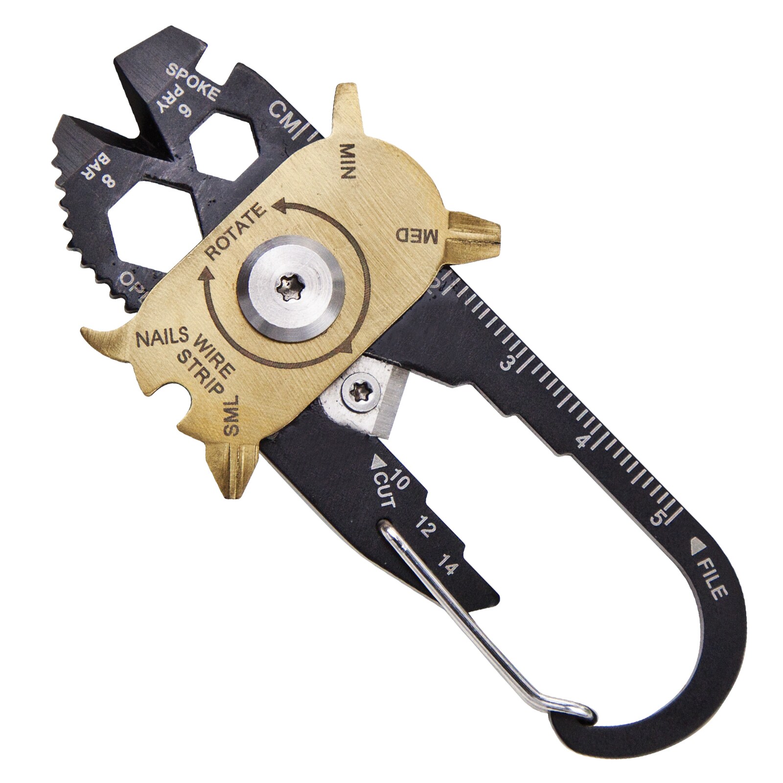 TRUE UTILITY Mini Multitool FIXR Micro Tool Taschenmesser Clip Schlüsselanhänger | 05060063223025