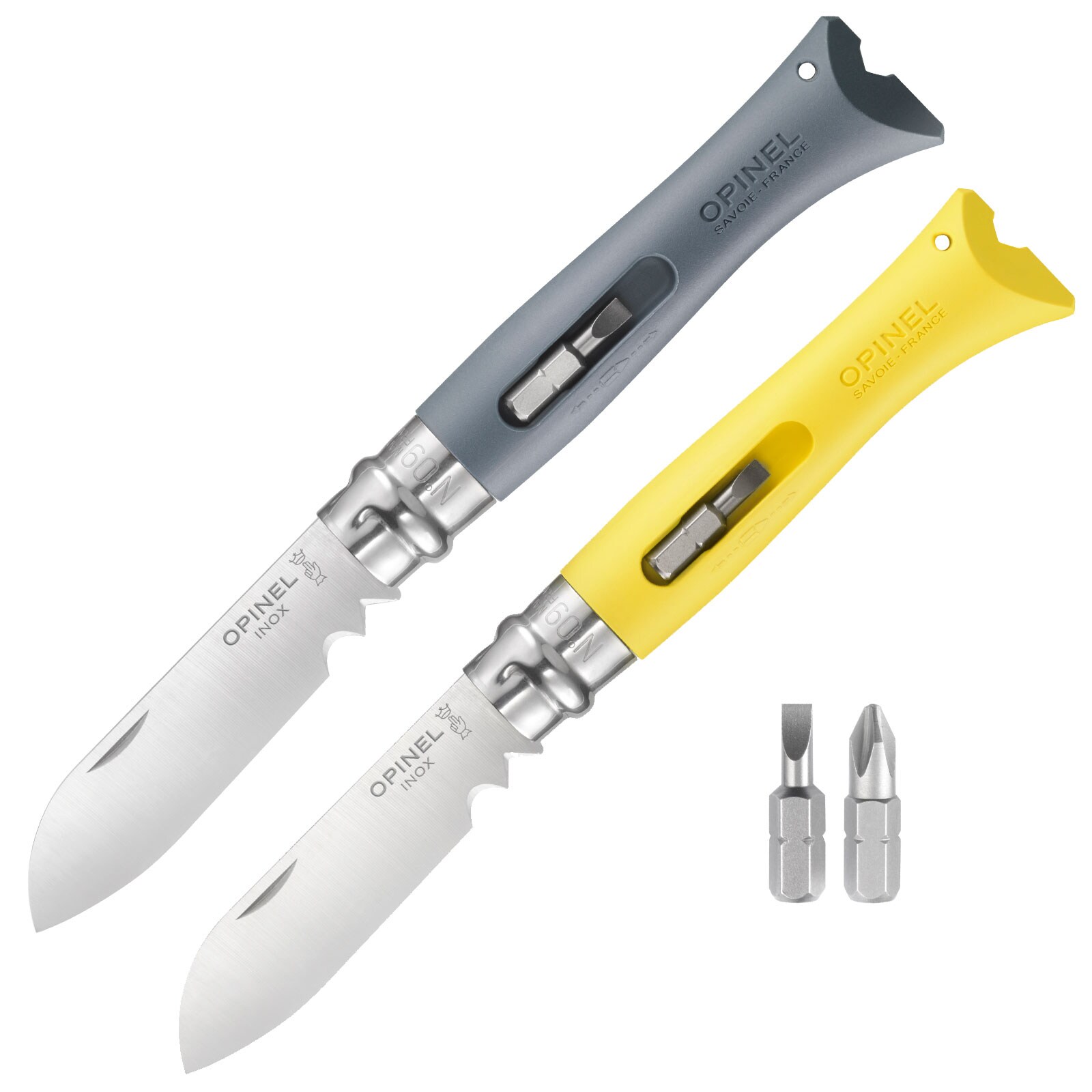 OPINEL Arbeitsmesser No 9 DIY - Carbon Klappmesser Taschenmesser Einhandmesser Farbe: Grau - Bild 1