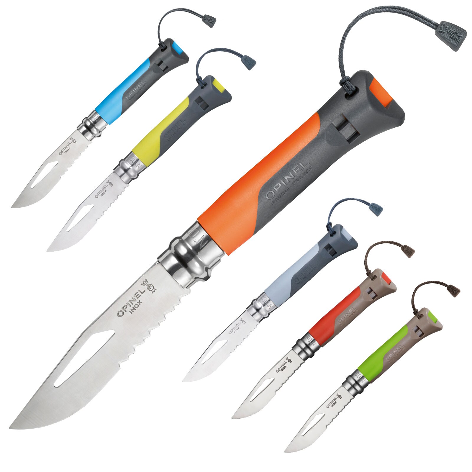 OPINEL Outdoor No 8 Sea-Mountain Arbeitsmesser - Klappmesser Taschenmesser S&auml;ge Farbe: gr&uuml;n/braun - Bild 1