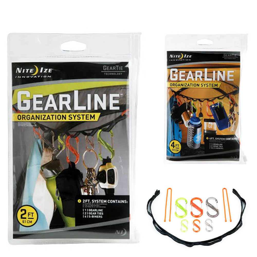 NITE IZE Gear Line Organisationssystem &ndash; Karabiner Organizer Camping Zelt Leine Gr&ouml;&szlig;e: 122 cm - Bild 1