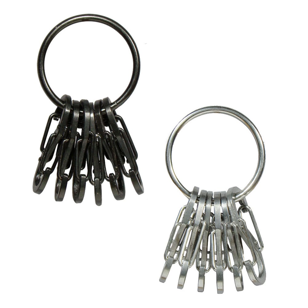 NITE IZE KeyRack Schl&uuml;ssel Bund Anh&auml;nger &ndash; Schnapp Haken Karabiner &ndash; Organizer Farbe: silber - Bild 1