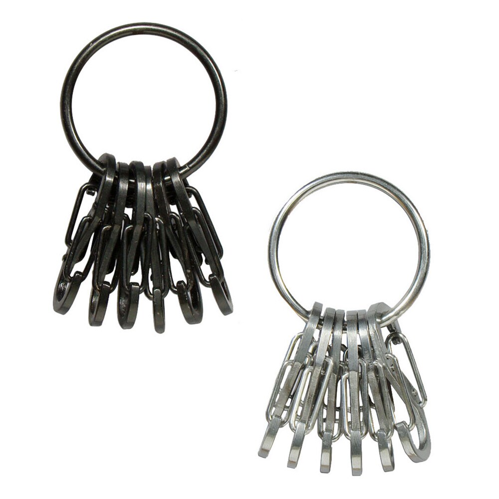 NITE IZE KeyRack Schlüssel Bund Anhänger – Schnapp Haken Karabiner – Organizer Farbe: silber | 00094664022249