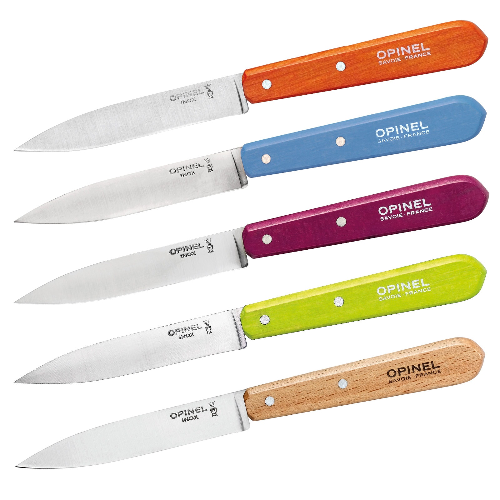 OPINEL K&uuml;chenmesser 112 Obstmesser Gem&uuml;semesser Sch&auml;lmesser Allzweckmesser Holz Farbe: lila - Bild 1