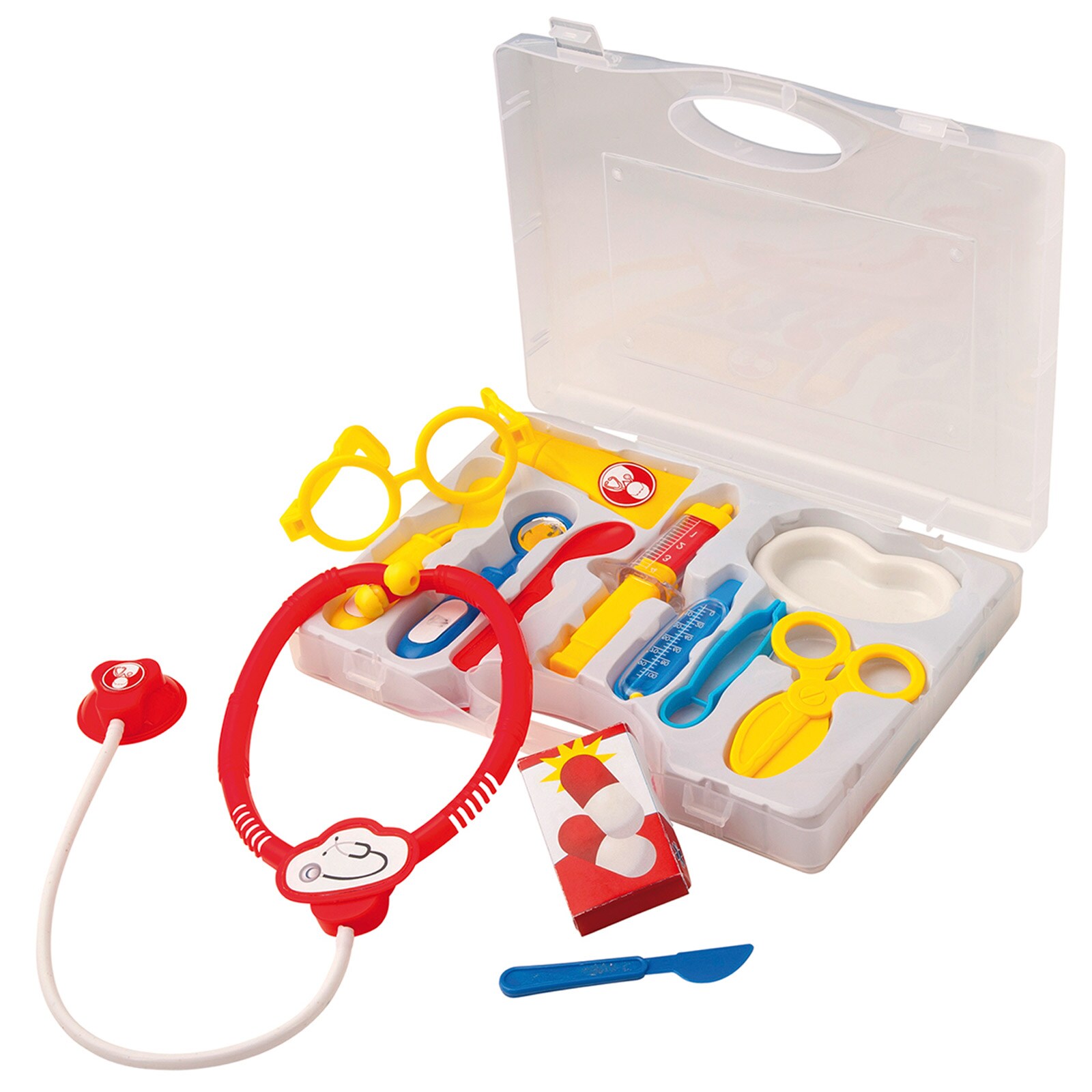 Kinder Doktorkoffer 13-teilig Arztkoffer Arzttasche Spielzeug Stethoskop Brille - Bild 1