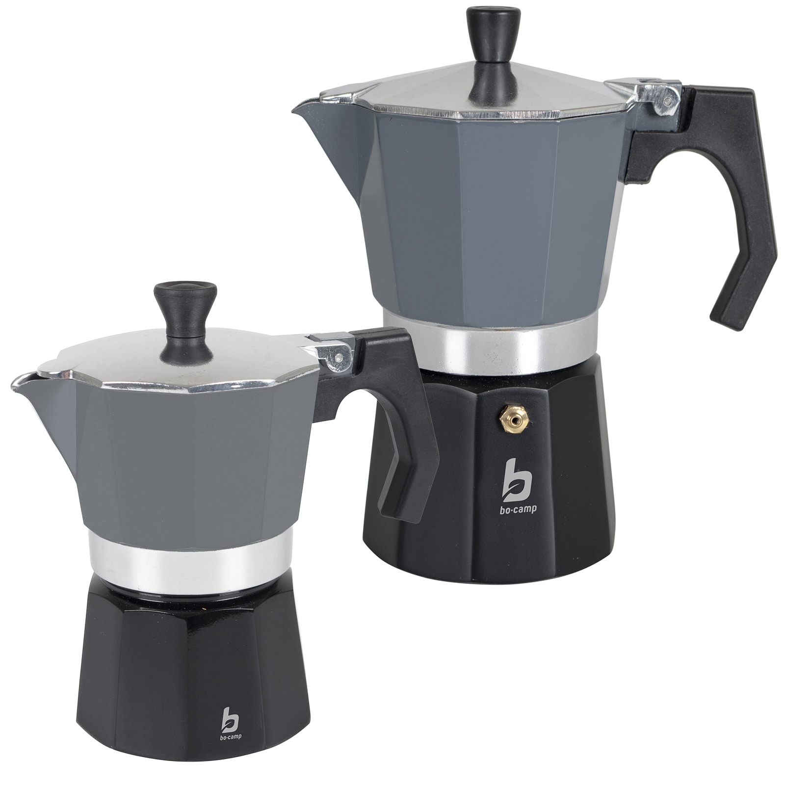 BO-CAMP Espressokocher Percolator - Kaffee Kocher Espresso Kanne Alu 2-6 Tassen Variante: 6 Tassen - Bild 1