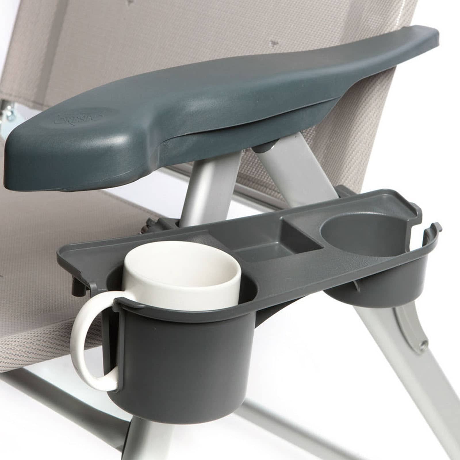 BO-CAMP Getr&auml;nkehalter f&uuml;r Camping Stuhl Seiten Ablage Seitentisch Klappstuhl - Bild 1