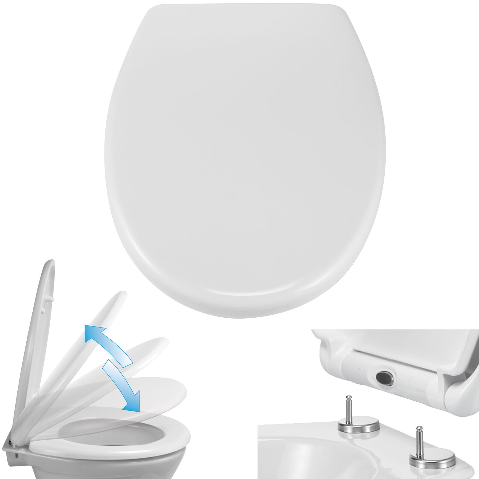 HI WC Sitz Duroplast Absenkautomatik Toiletten Deckel Klo Brille | 04034127332993