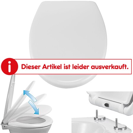 WC Sitz Duroplast Absenkautomatik Toiletten Deckel Klo Brille Schnellverschluss - Bild 1