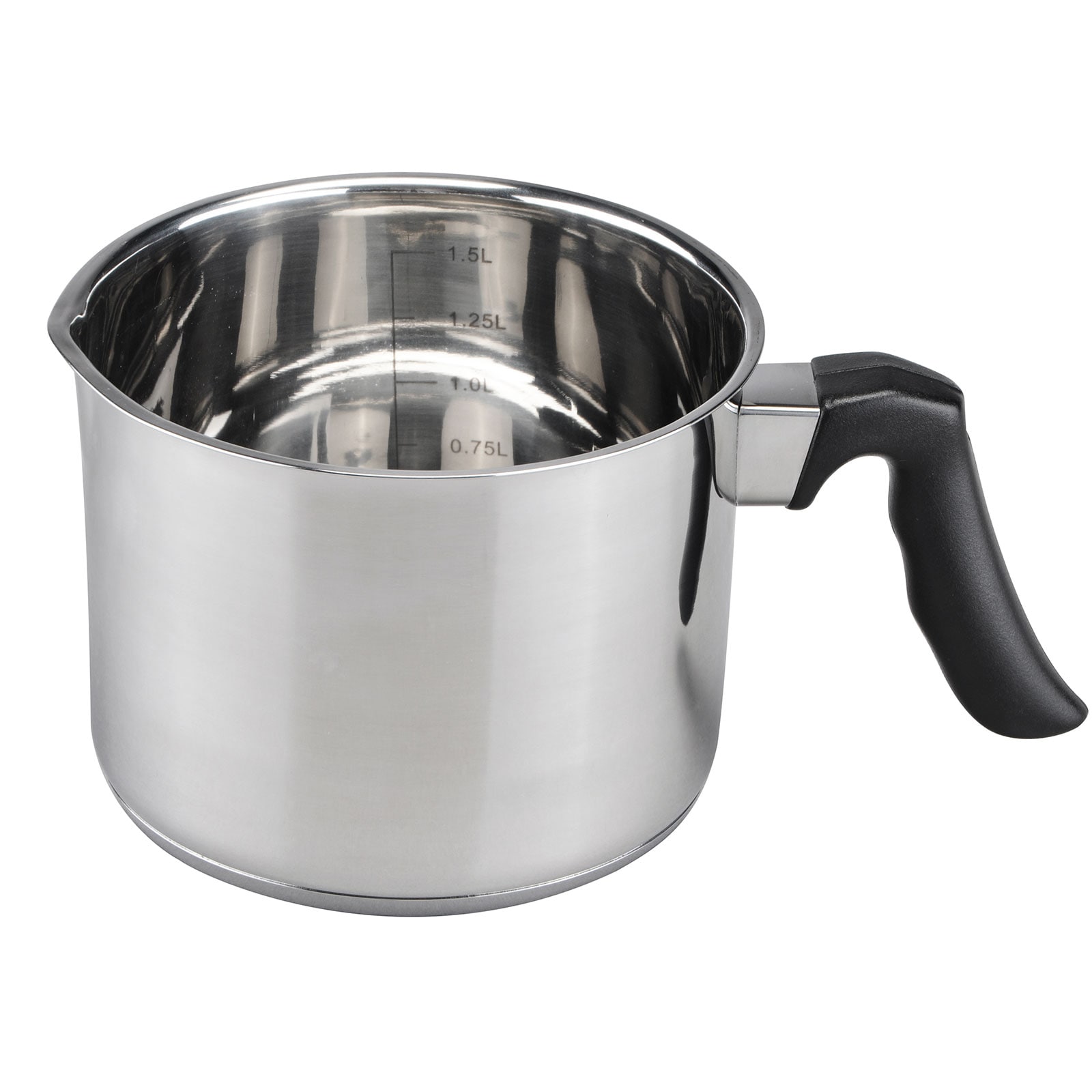 HI Milchtopf Kochtopf Milch Topf Griff Induktion Kasserolle Edelstahl 1,5L - Bild 1