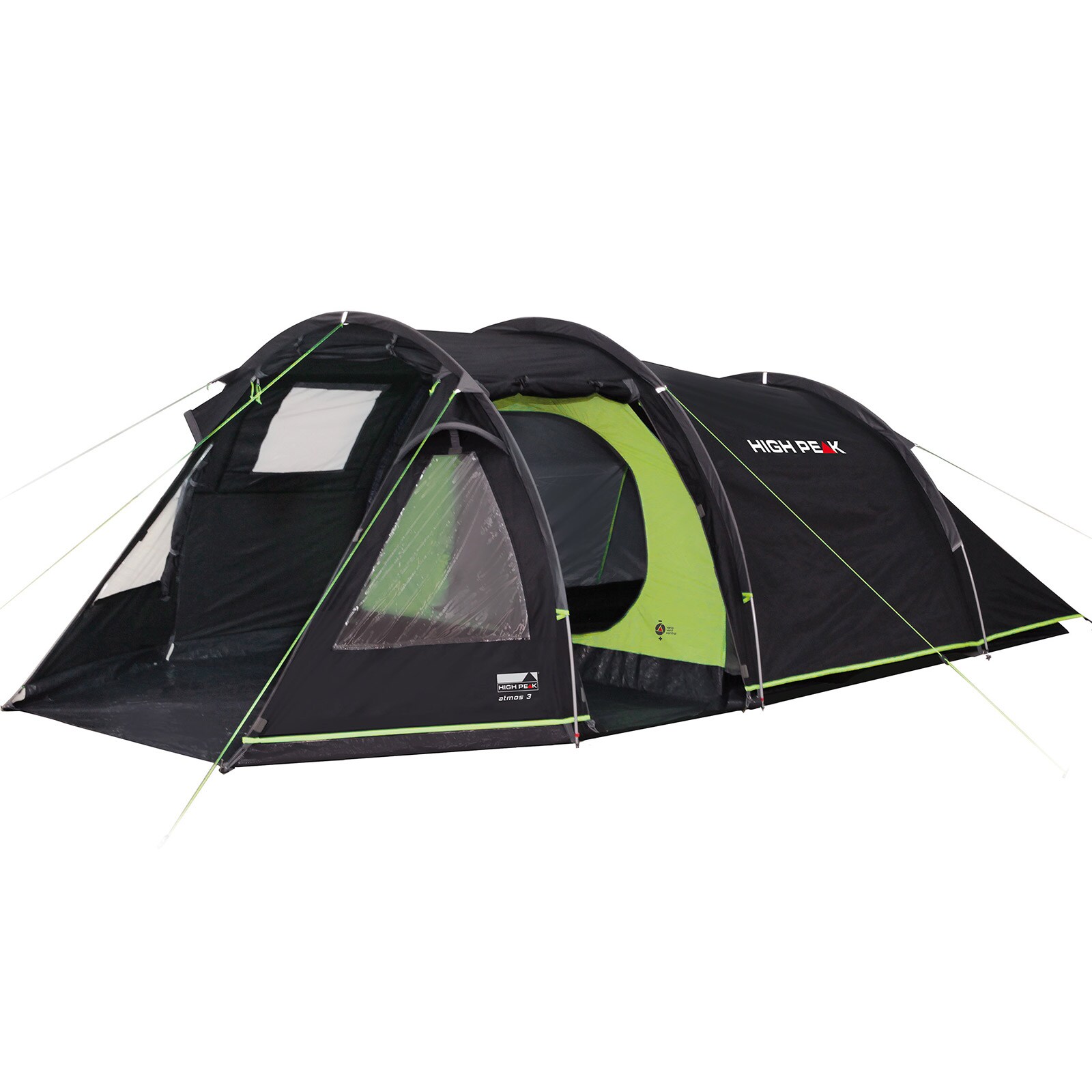 HIGH PEAK Trekking Zelt Atmos 2-3 Personen Camping Tunnel Familien Zelt Apside - Bild 1