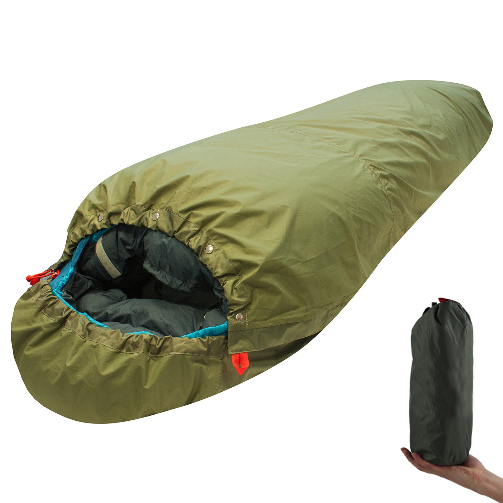 YATE Biwaksack F&uuml;r Schlafsack & Isomatte H&uuml;lle Bivy Bivi Bag &Uuml;berzug Moskitonetz - Bild 1