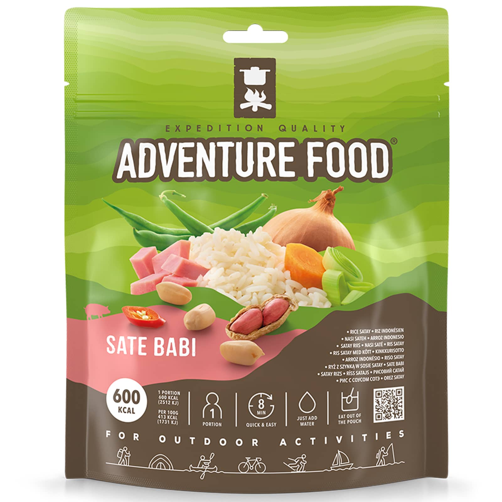 ADVENTURE FOOD Sate Babi - Outdoor Mahlzeit Trekking Essen Not Ration Nahrung - Bild 1