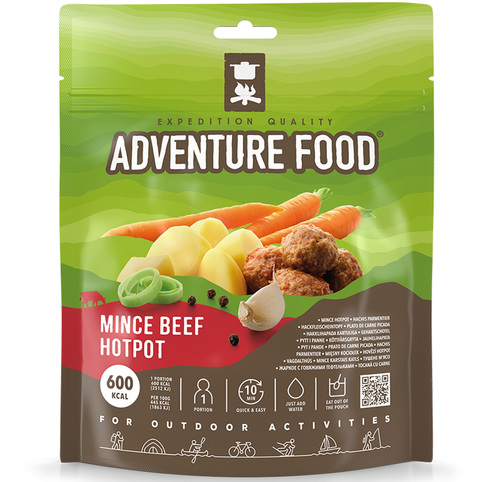 ADVENTURE FOOD Mince Beef Hotpot Outdoor Mahlzeit Trekking Essen Not Nahrung - Bild 1