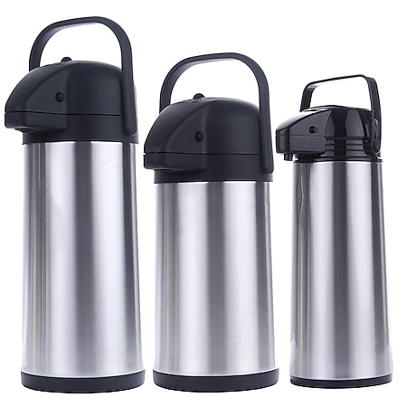 Airpot 1,9/2,2/3 L Pumpkanne - Isolierkanne Thermo Kanne Kaffeekanne  Edelstahl Volumen: 3,0 Liter online kaufen bei Netto
