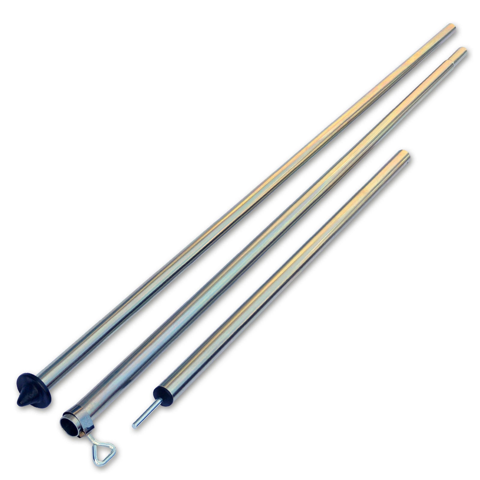 OUTDOOR Teleskop Vor Zelt Stange Sonnensegel Tarpstange Stahl Aufstell Gest&auml;nge - Bild 1