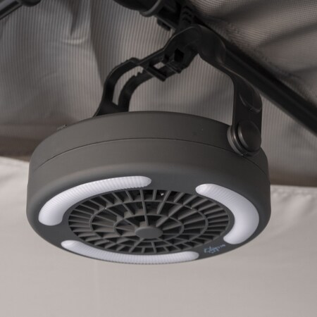 BO-CAMP LED Zelt Lampe & Ventilator Hänge Laterne Camping Licht