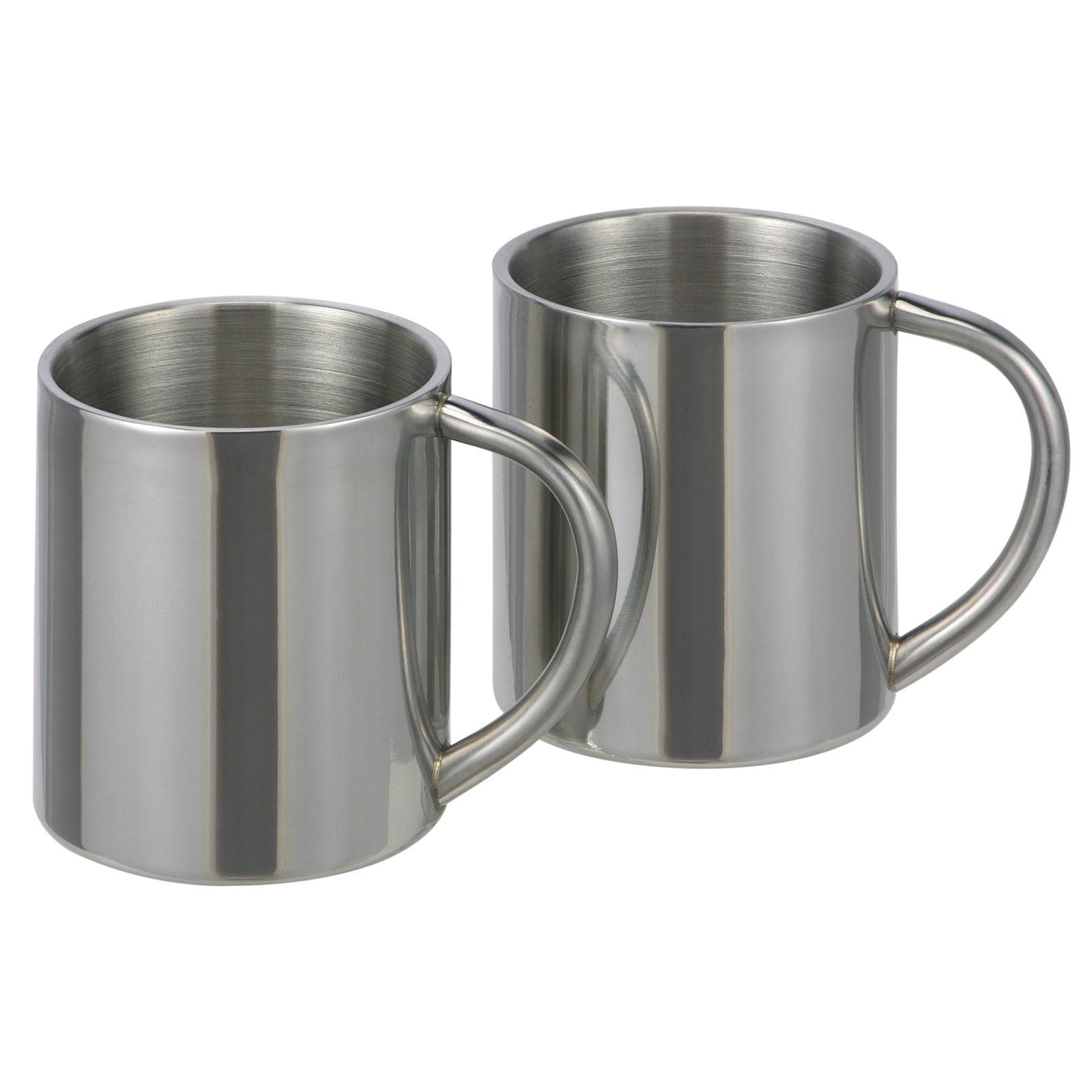 HI 2 Campingbecher Edelstahl Set Camping Kaffee Becher Thermo Tasse Doppelwandig - Bild 1