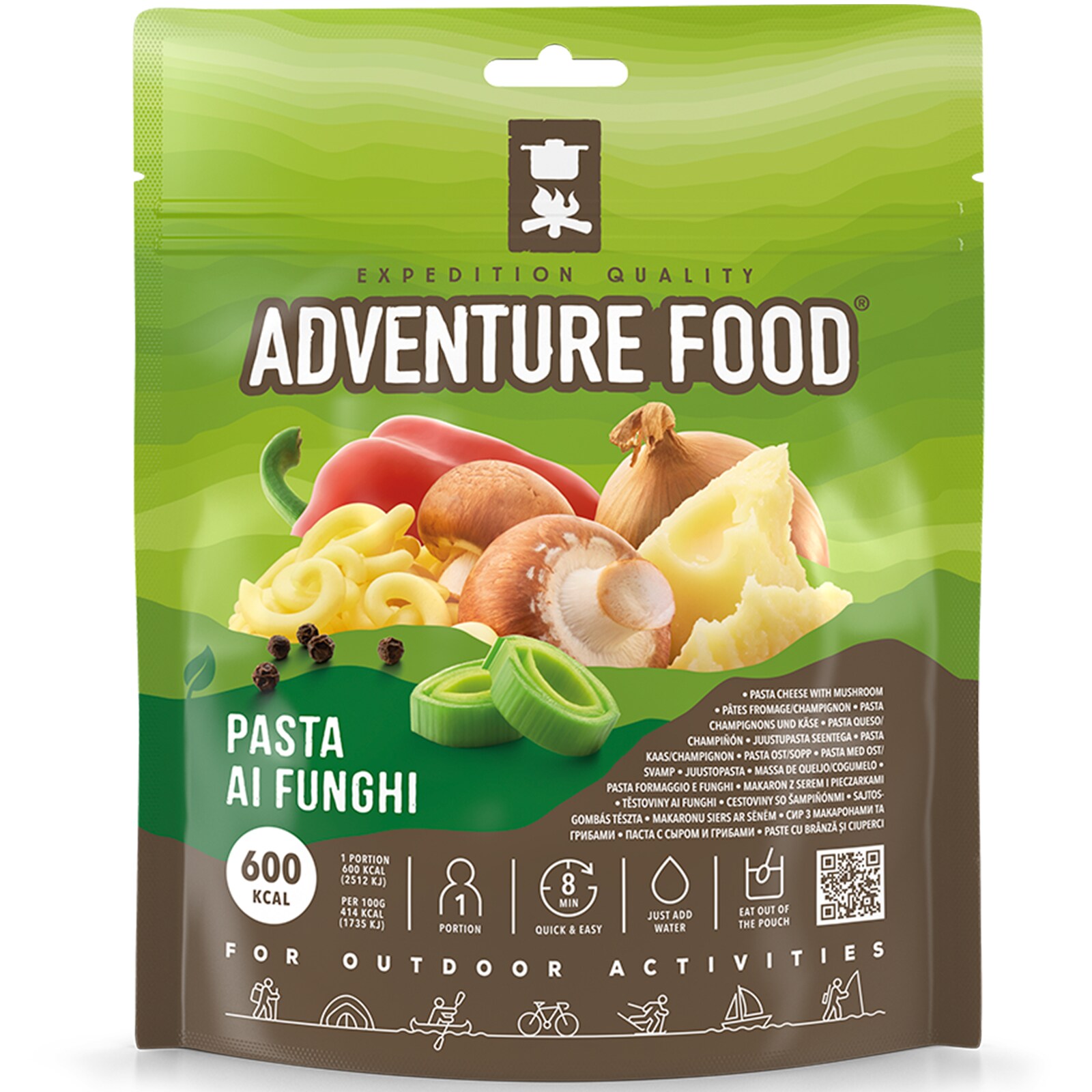 ADVENTURE FOOD Pasta Funghi Trekking Mahlzeit Outdoor Essen Nahrung Vegetarisch - Bild 1