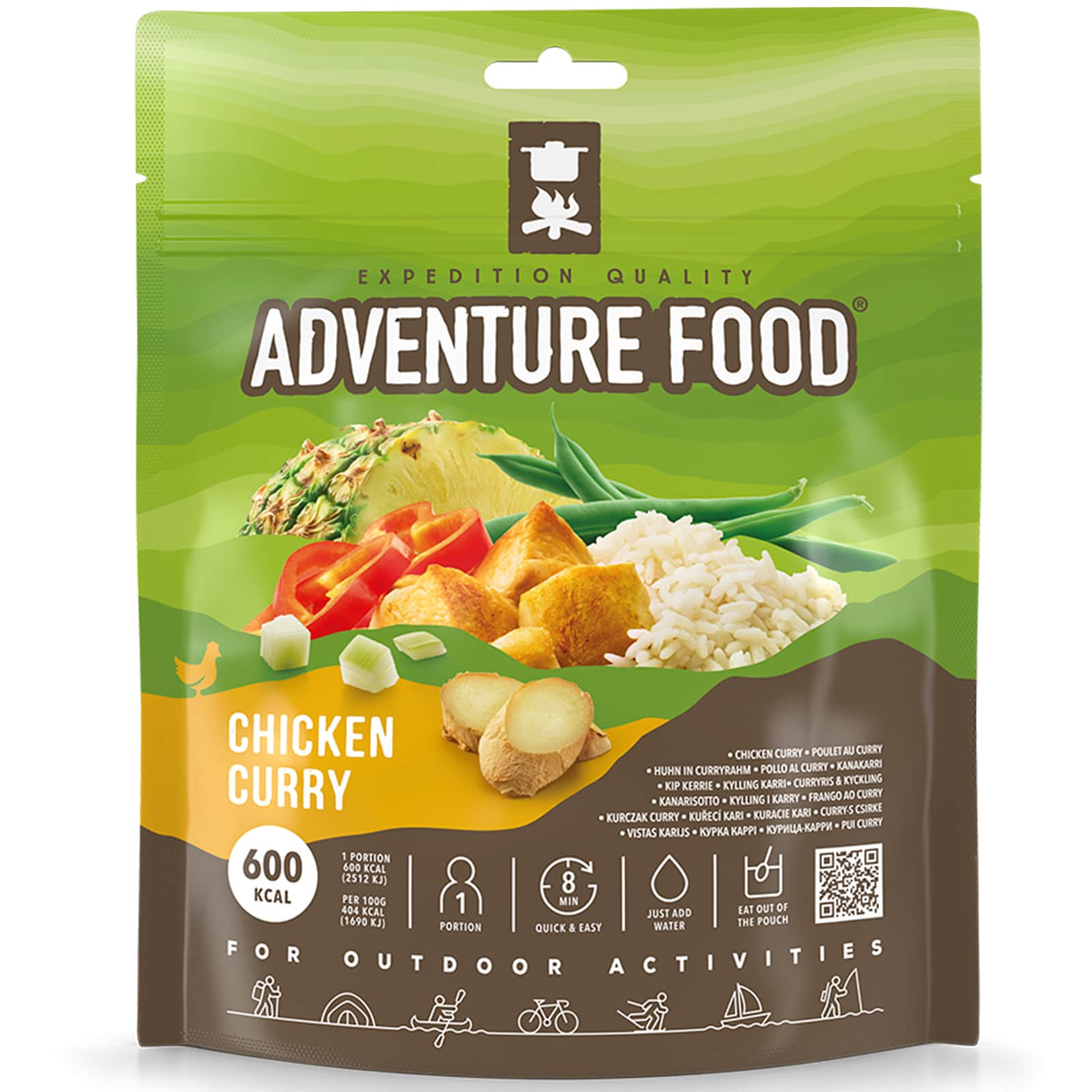 ADVENTURE FOOD Chicken Curry Outdoor Mahlzeit Trekking Essen Not Ration Nahrung - Bild 1