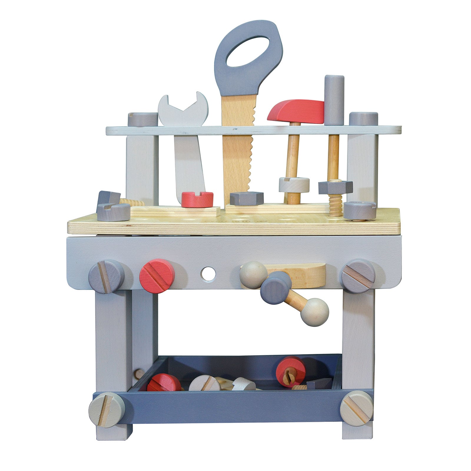 EVEREARTH Kinder Werkbank Spiel Werkstatt Tisch Spielzeug Werkzeug Bank FSC Holz - Bild 1