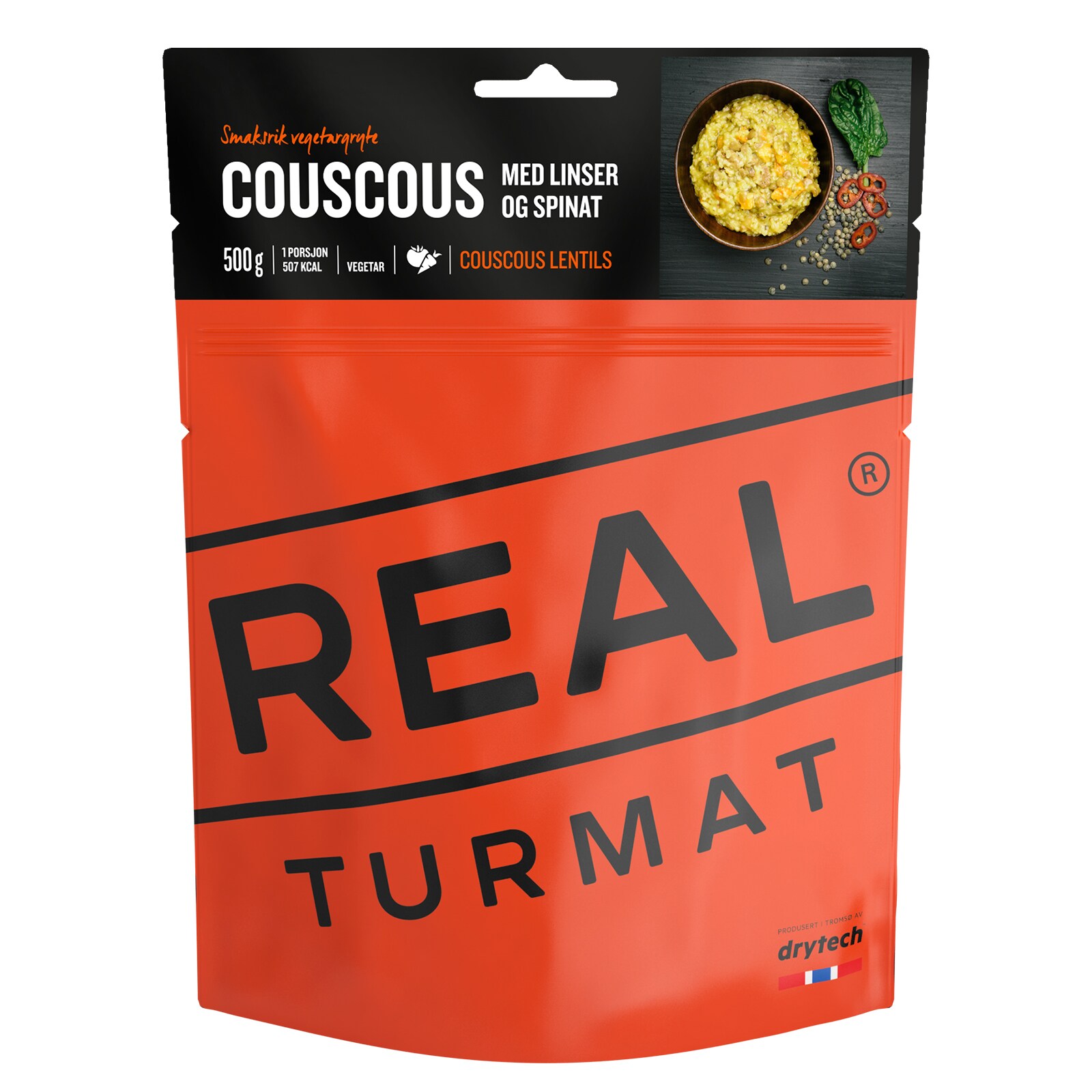 REAL TURMAT Couscous Trekking Mahlzeit Outdoor Essen Ration Nahrung Vegetarisch - Bild 1