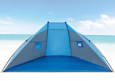 EXPLORER Strandmuschel Sonnenschutz - Strand Wind Schutz Kinder Spiel Zelt  UV 80 online kaufen bei Netto