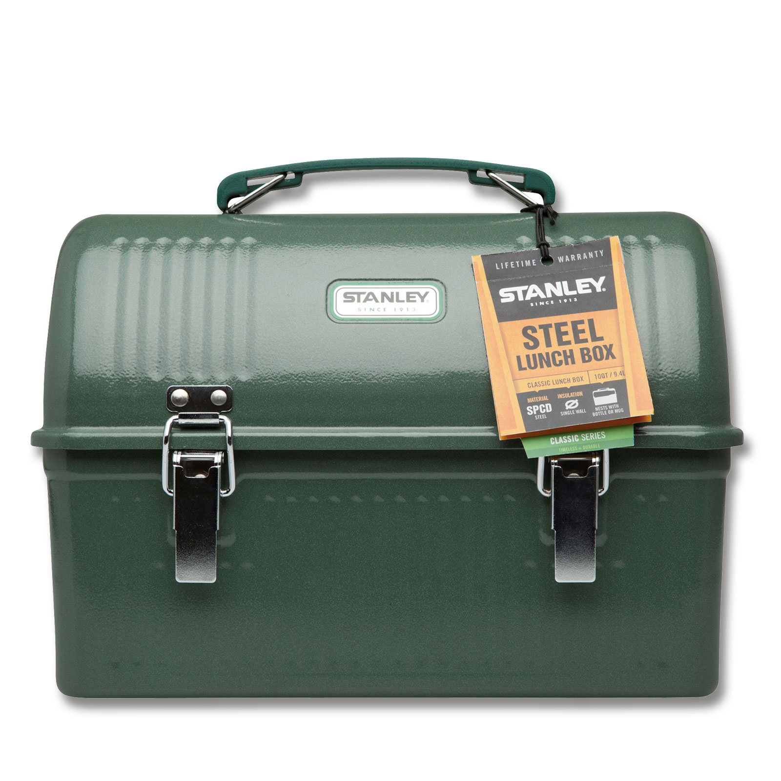 STANLEY Classic Lunch Box 9,4 Liter Hammertone Green Edelstahl Outdoor Brotdose - Bild 1