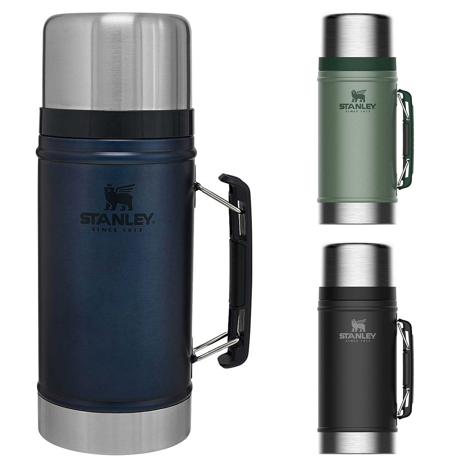 STANLEY Classic Isolierbeh&auml;lter Essen Thermo Food Beh&auml;lter Container Griff 0,94L Farbe: blau - Bild 1