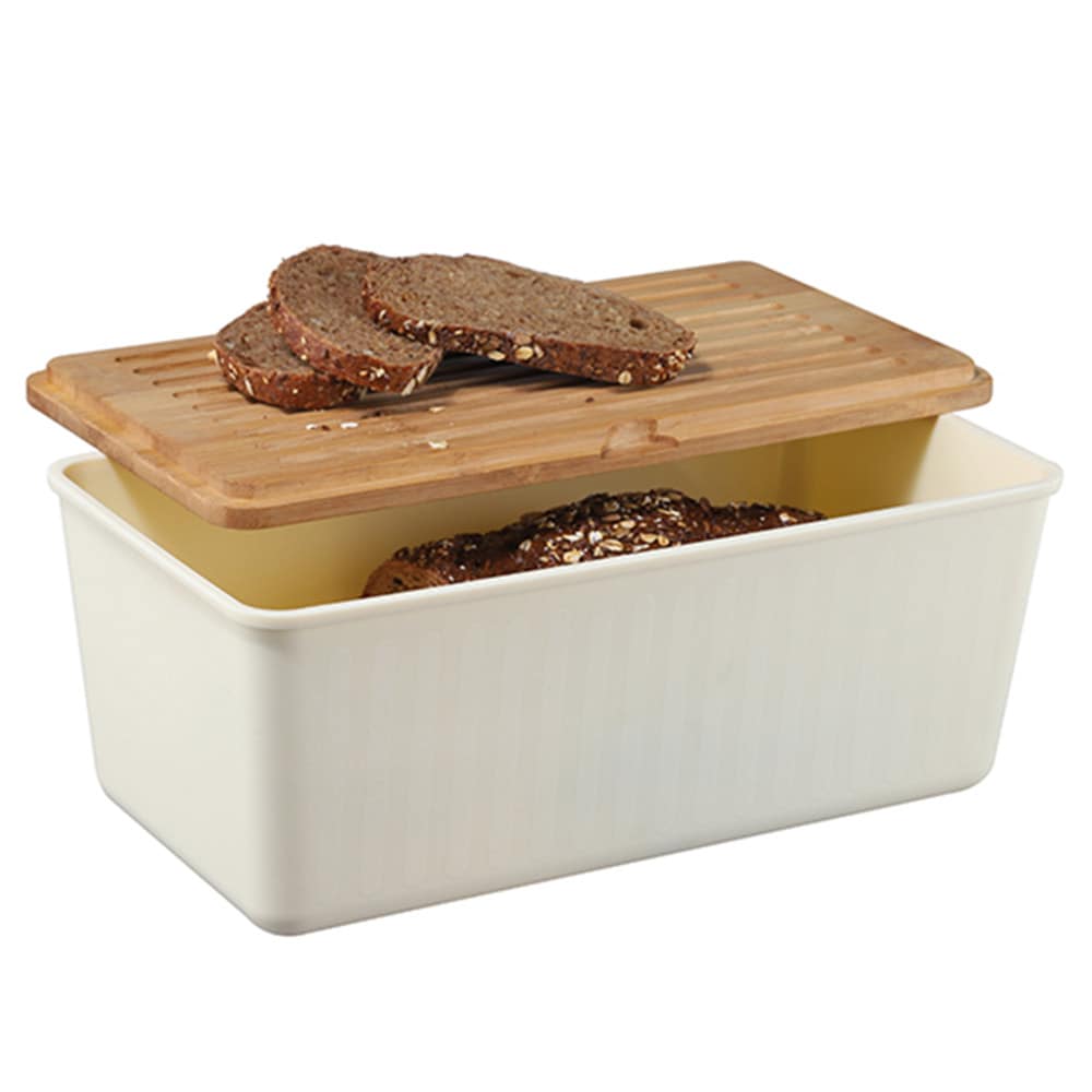 HI 2 in 1 Brot Kasten & Bambus Holz Brett Rechteckig Box Dose Behlter  34x13,5cm online kaufen bei Netto