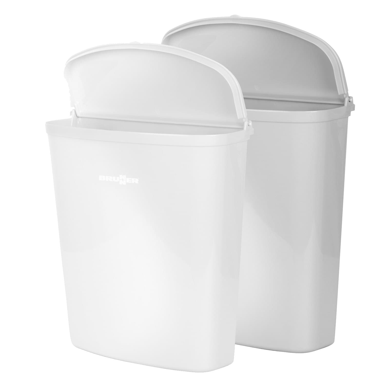 BRUNNER Pillar Abfalleimer + Halterung M&uuml;ll Tonne Eimer Kompakt Caravan Camping Farbe: Wei&szlig; - Bild 1