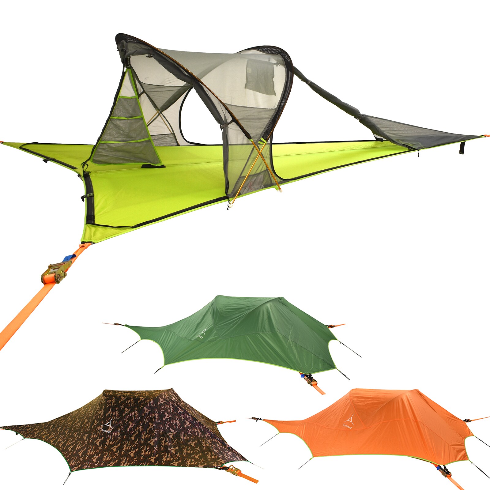 TENTSILE Baumzelt Connect 3.0 H&auml;ngematte 2 Personen Zelt Trekking Biwak Outdoor Farbe: Camouflage - Bild 1