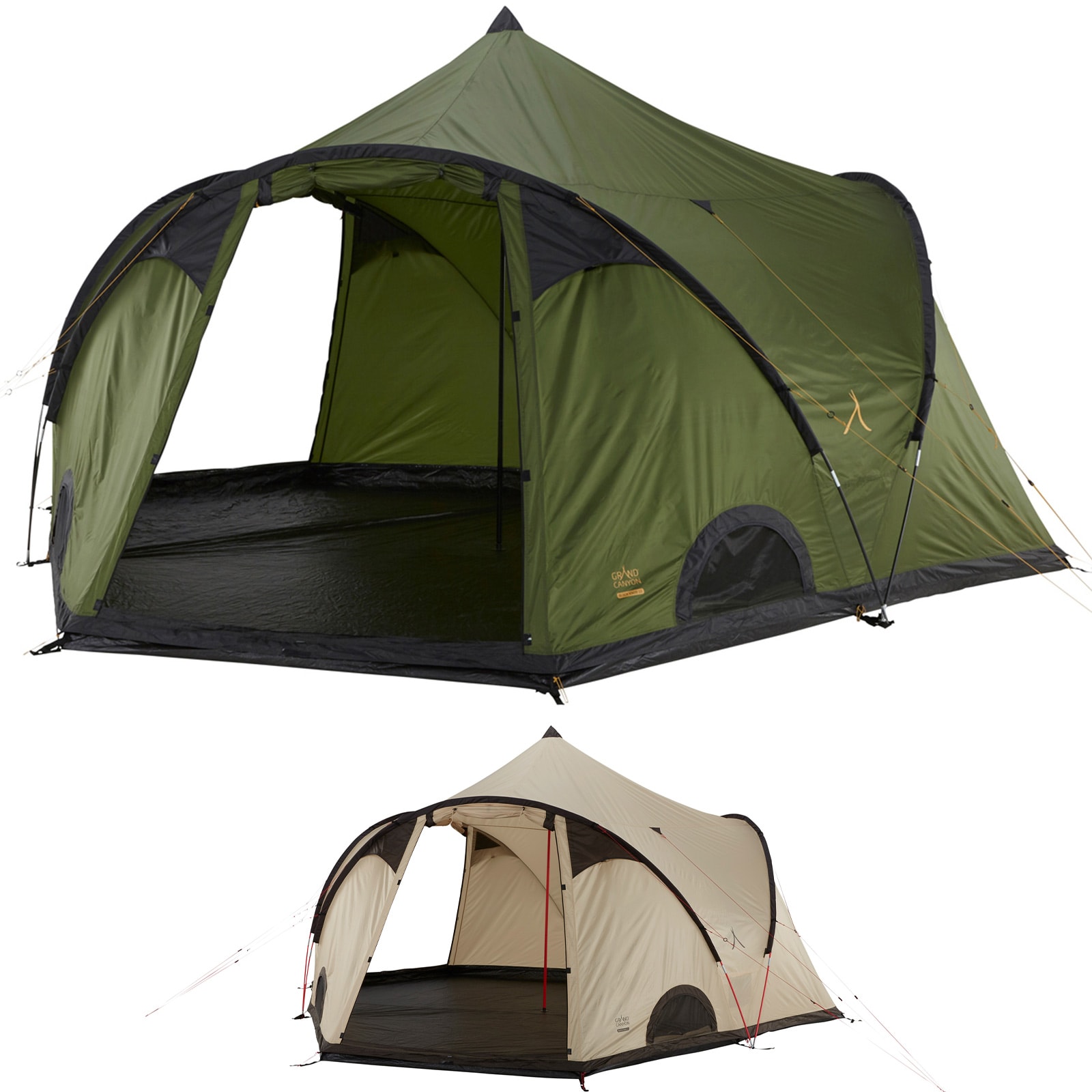 GRAND CANYON Black Knob 10 Personen Tepee Zelt Familien Gruppen Zelt Tipi Wigwam Farbe: Capulet Olive - Bild 1