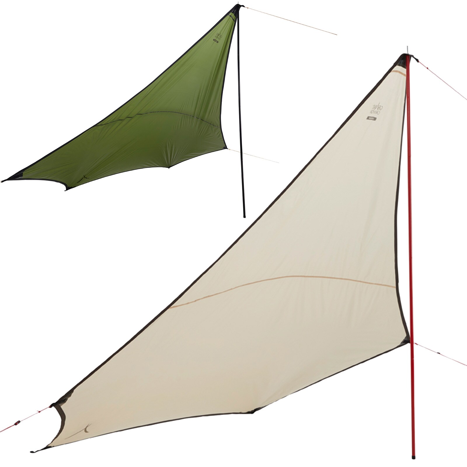 GRAND CANYON Tarp Zuni Ray Sonnensegel Camping Vor Zelt UV50 Wasserdicht 3×3,7 m Farbe: Capulet Olive | 05703384089528