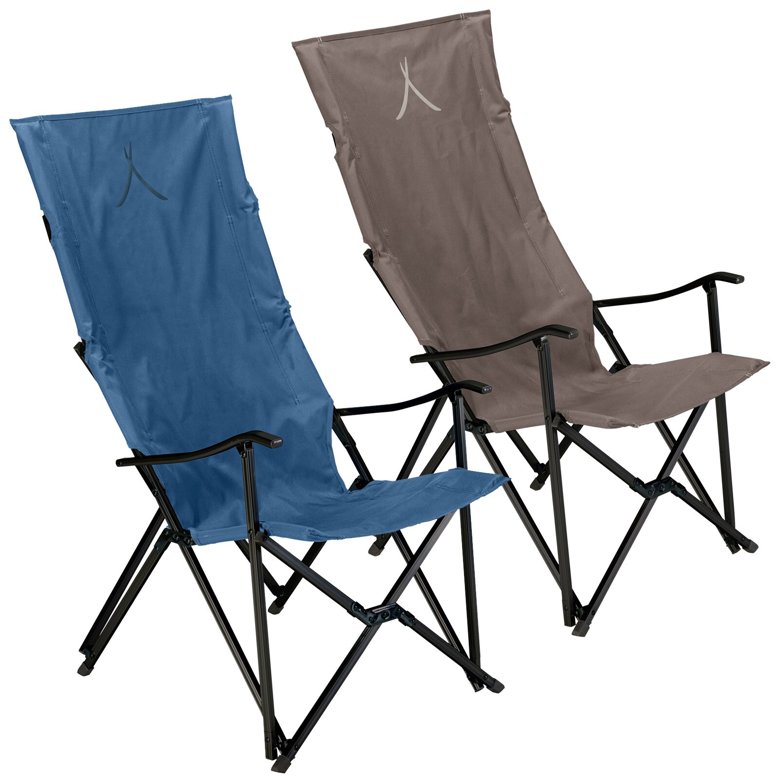 GRAND CANYON El Tovar Hochlehner Camping Falt Stuhl Outdoor Armlehne Alu 100 kg Farbe: Dark Blue | 05703384085070