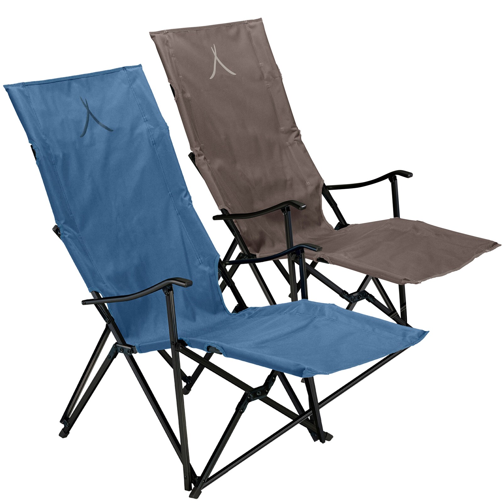 GRAND CANYON El Tovar Hochlehner Lounger Camping Falt Stuhl Armlehne Alu 100 kg Farbe: Dark Blue | 05703384085094